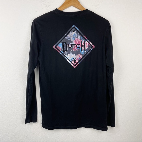Dutch Bros Black Long Sleeve Coffee Shirt - Picture 2 of 4